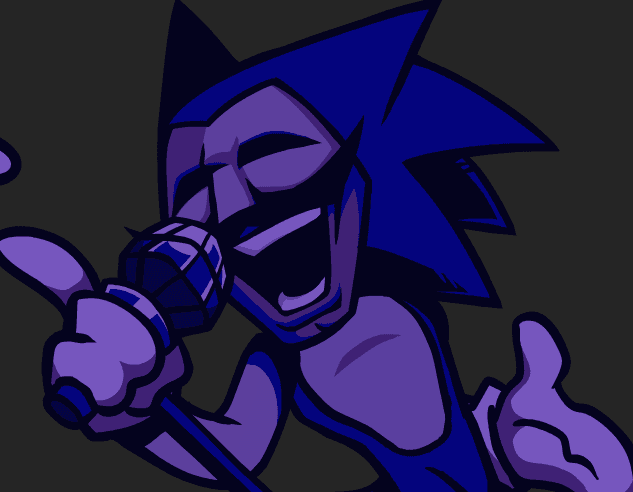 Majin sonic has a mask? but I animated it 